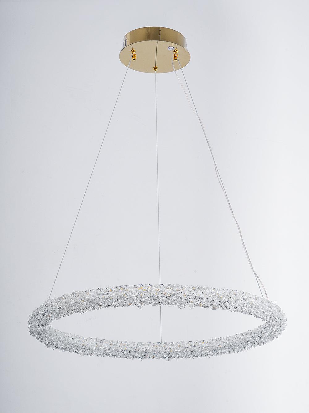Lustra Chandelier Ring Crystal LED-Neutral Decor