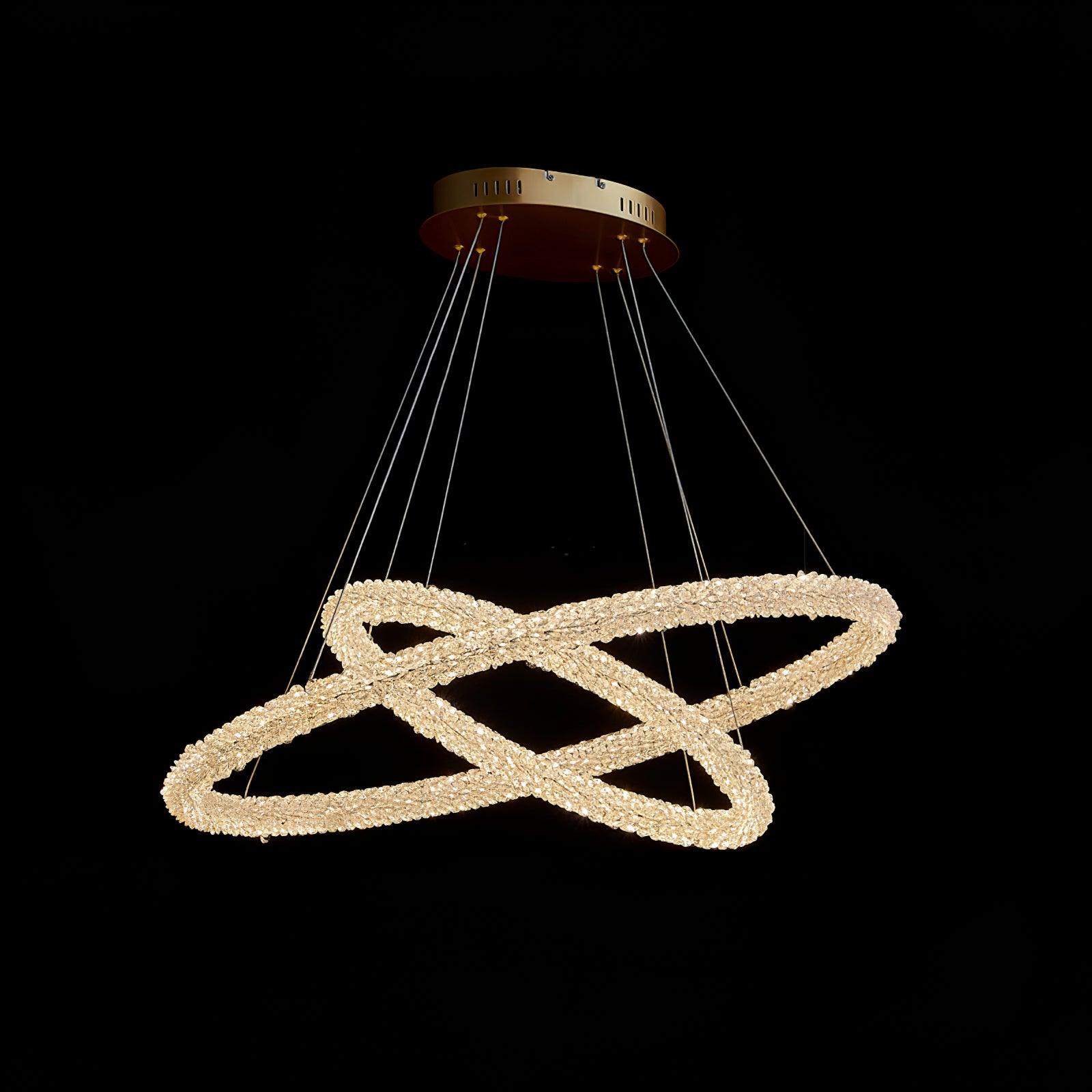 Lustra Chandelier Ring Crystal LED-Neutral Decor
