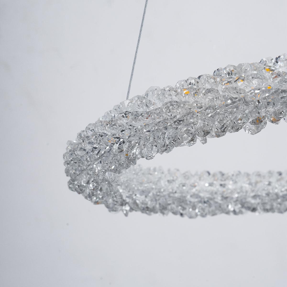Lustra Chandelier Ring Crystal LED-Neutral Decor
