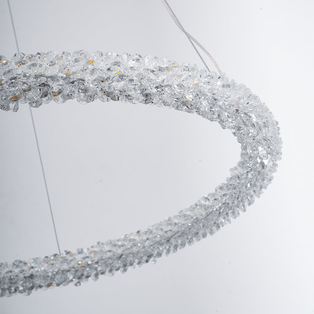 Lustra Chandelier Ring Crystal LED-Neutral Decor
