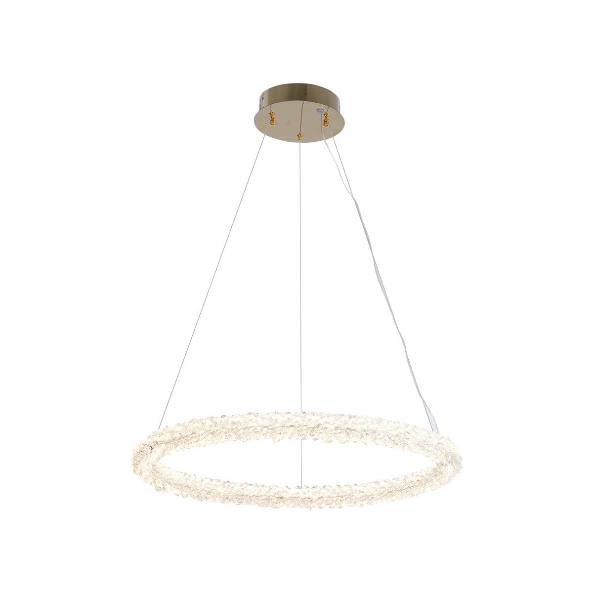 Lustra Chandelier Ring Crystal LED-Neutral Decor
