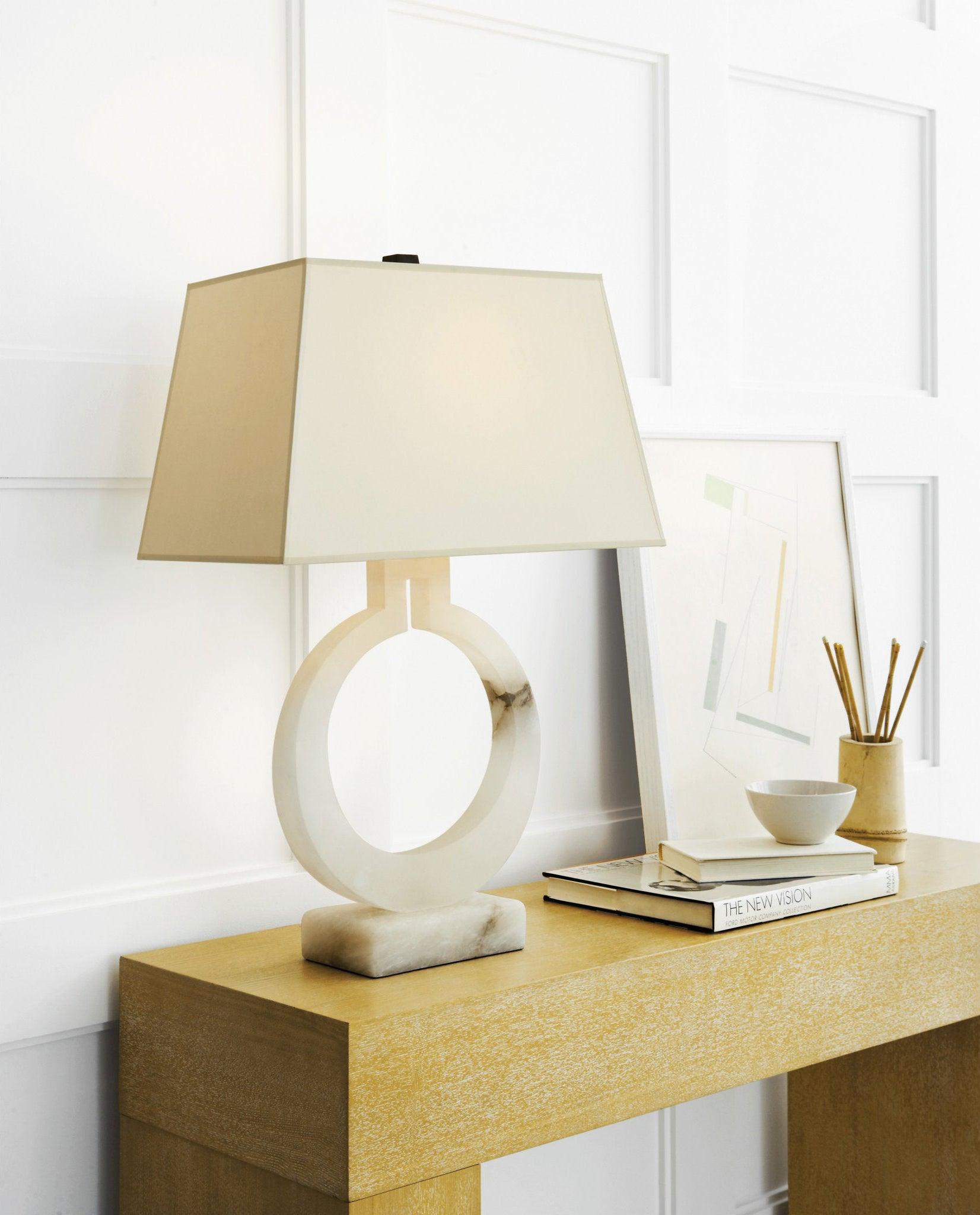 Vantor Fabric Minimalist Table Lamp-Neutral Decor