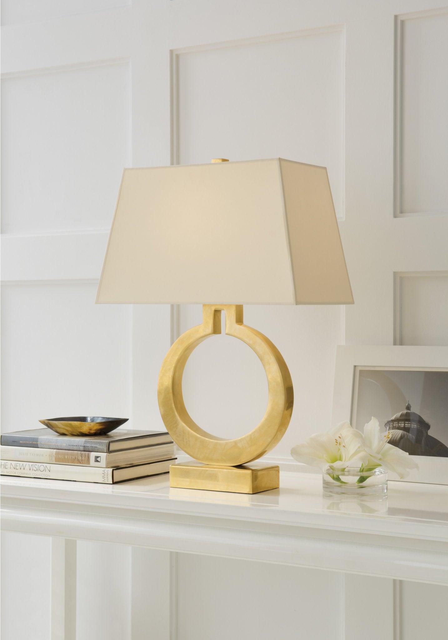 Vantor Fabric Minimalist Table Lamp-Neutral Decor