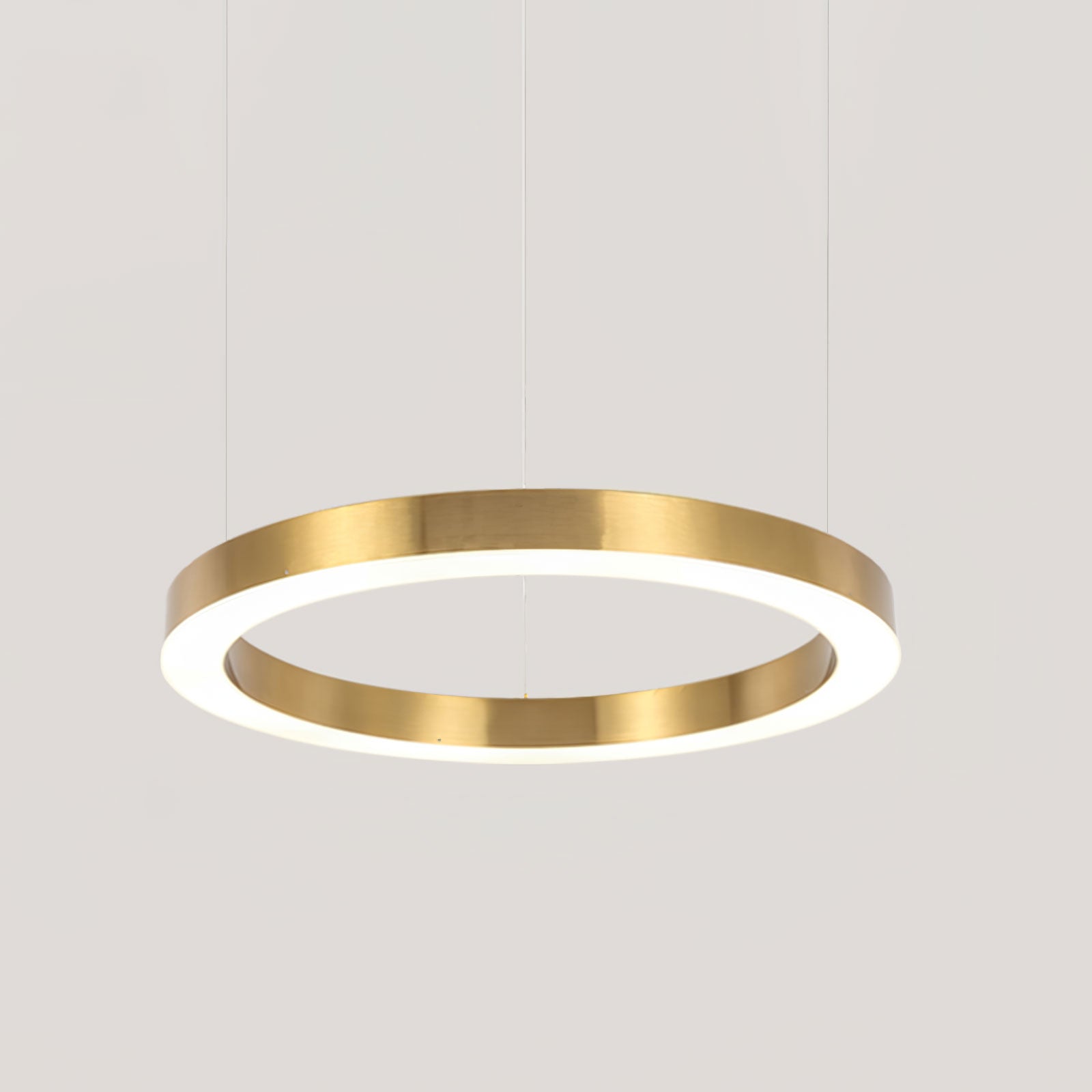 Dexlin Pendant Light LED Ring Gold Modern 3-Ring-Neutral Decor