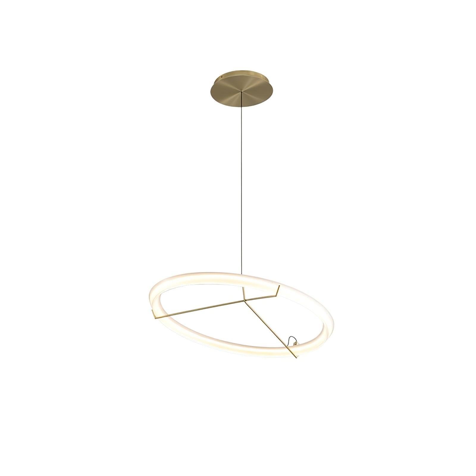 Lustra Chandelier Modern Stainless Steel Ring-Neutral Decor