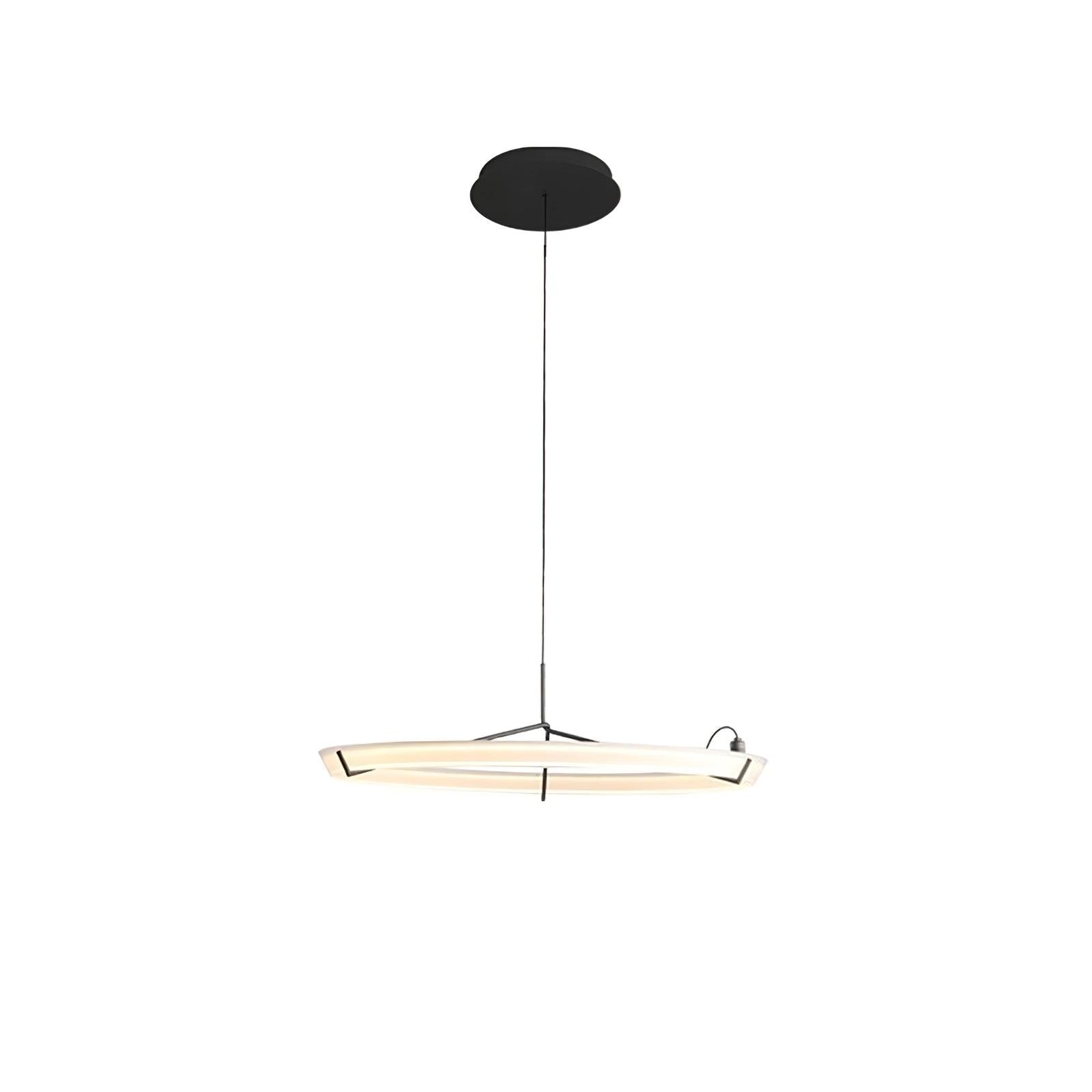 Lustra Chandelier Modern Stainless Steel Ring-Neutral Decor