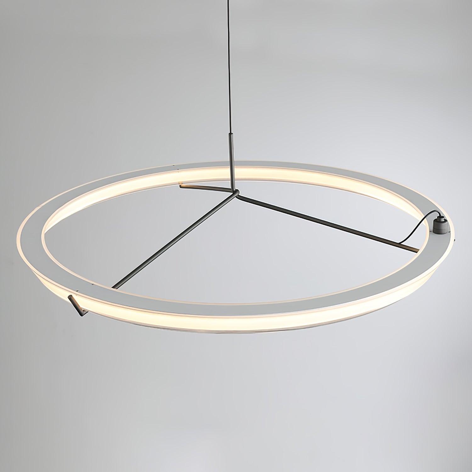 Lustra Chandelier Modern Stainless Steel Ring-Neutral Decor