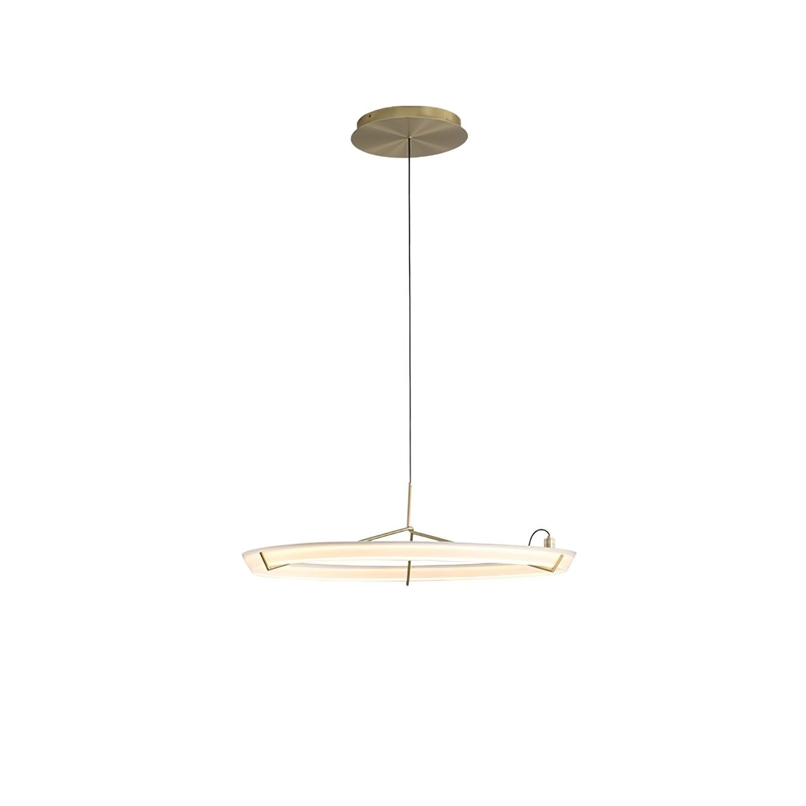 Lustra Chandelier Modern Stainless Steel Ring-Neutral Decor