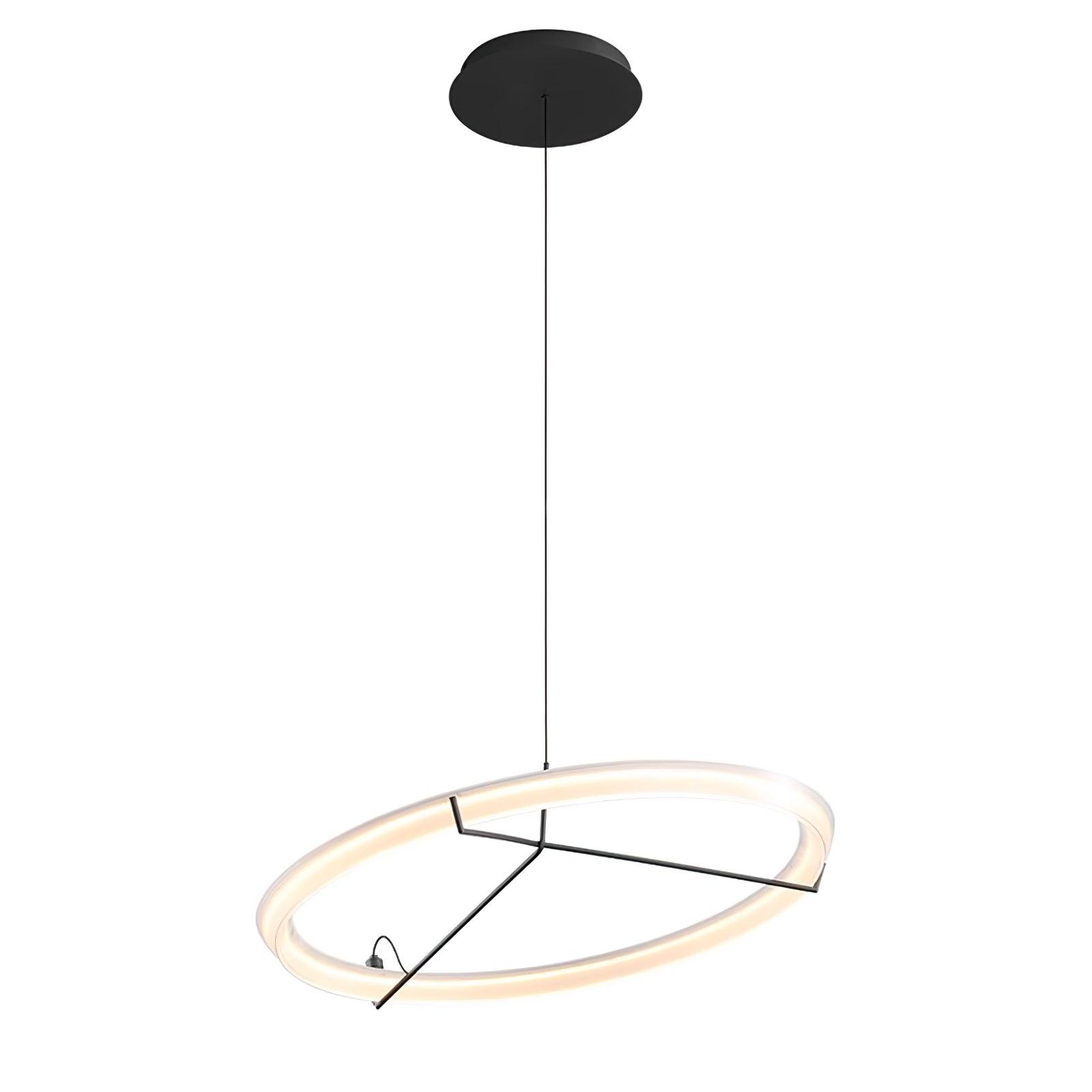 Lustra Chandelier Modern Stainless Steel Ring-Neutral Decor