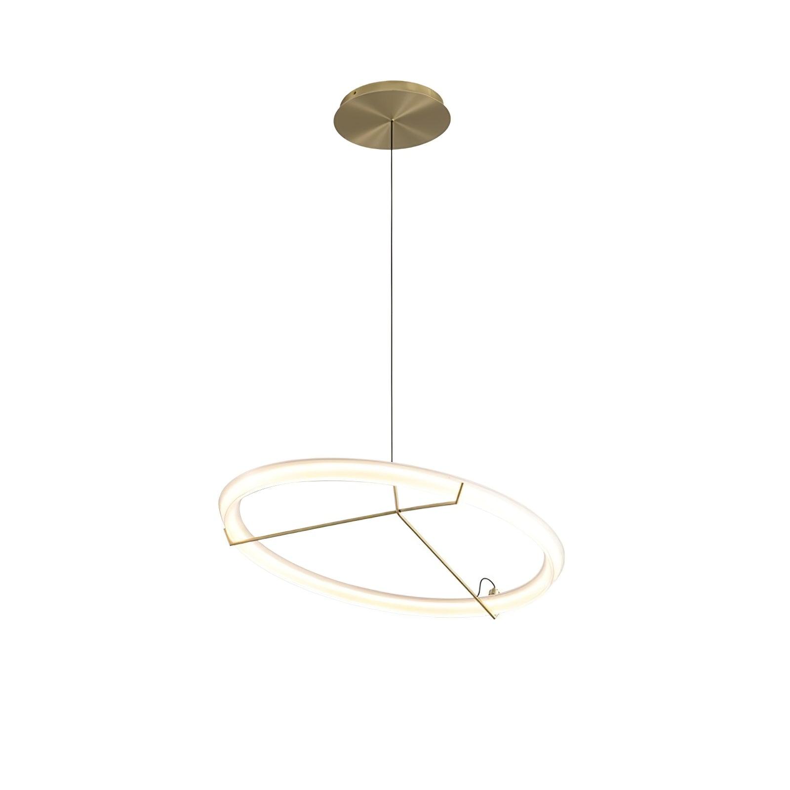 Lustra Chandelier Modern Stainless Steel Ring-Neutral Decor