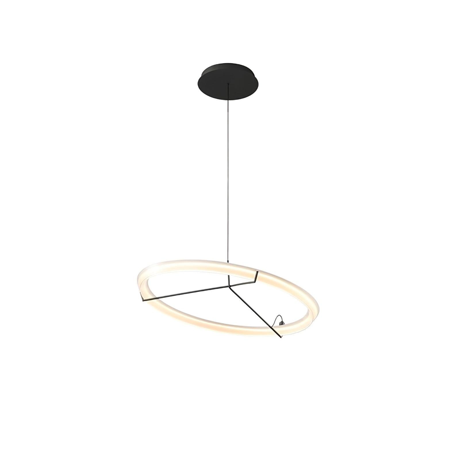 Lustra Chandelier Modern Stainless Steel Ring-Neutral Decor