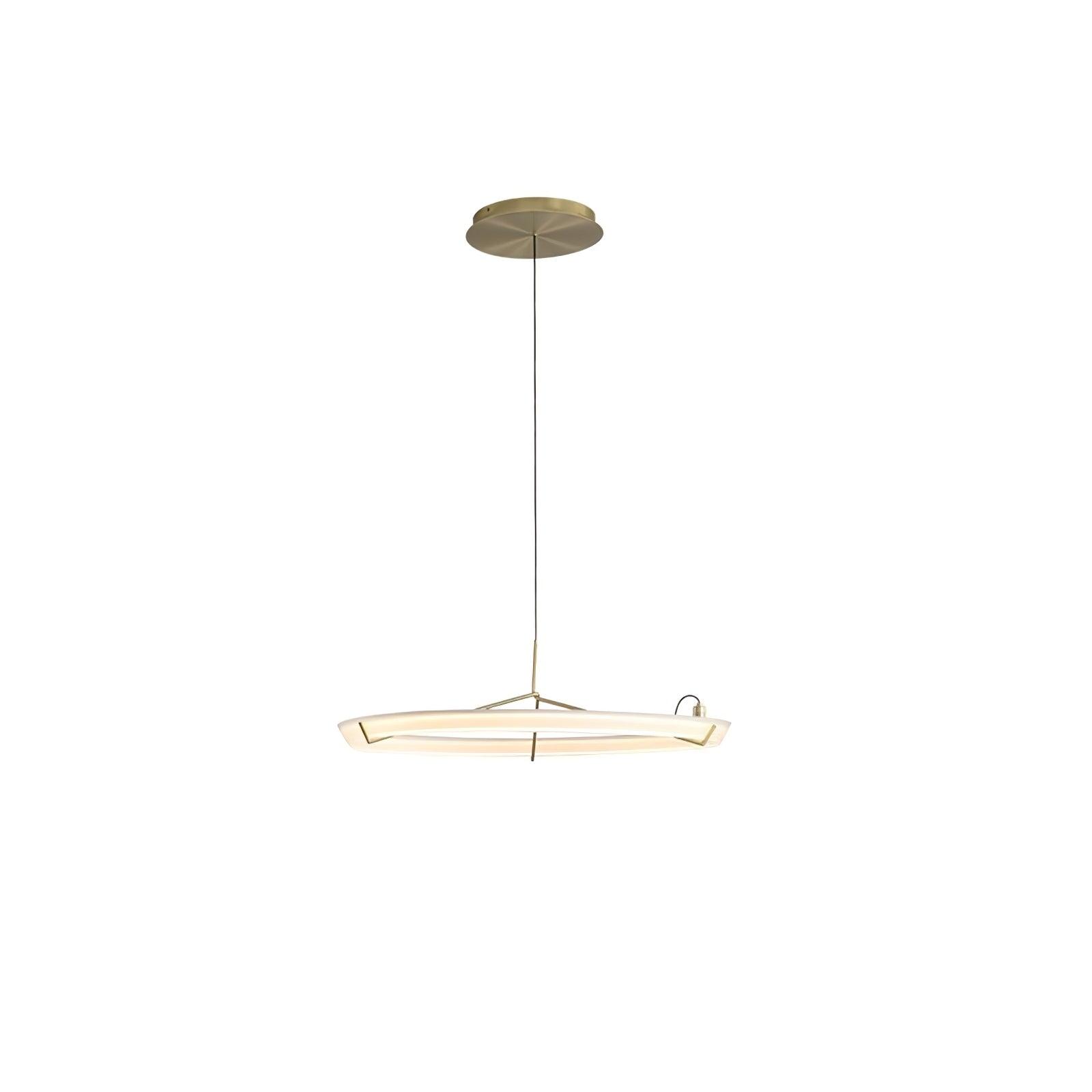 Lustra Chandelier Modern Stainless Steel Ring-Neutral Decor