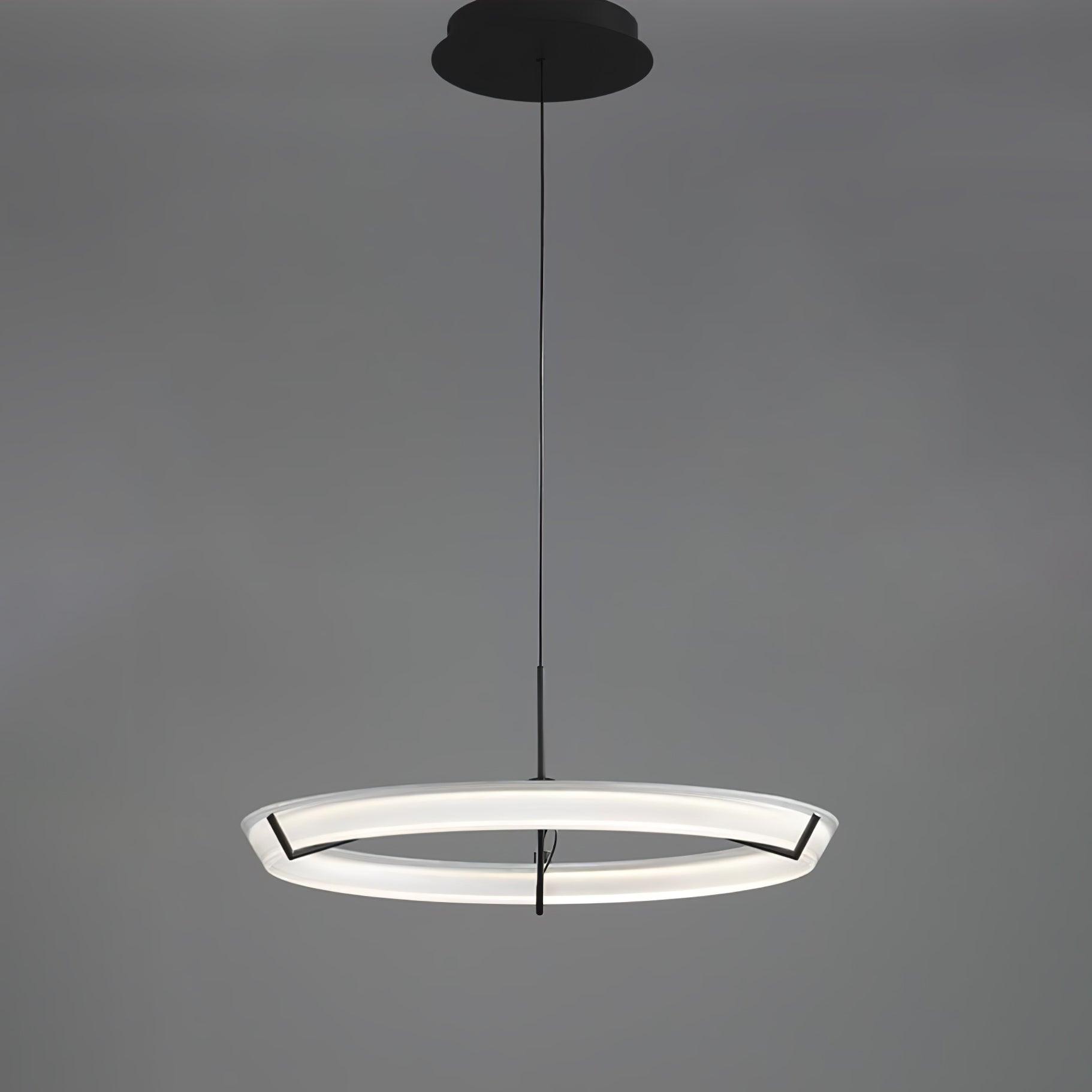 Lustra Chandelier Modern Stainless Steel Ring-Neutral Decor
