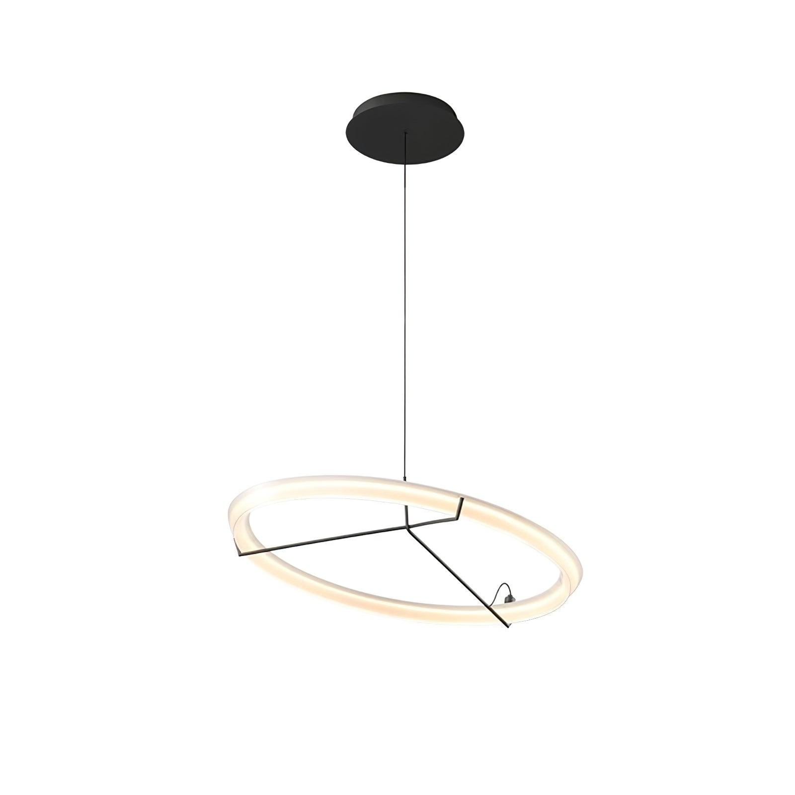 Lustra Chandelier Modern Stainless Steel Ring-Neutral Decor