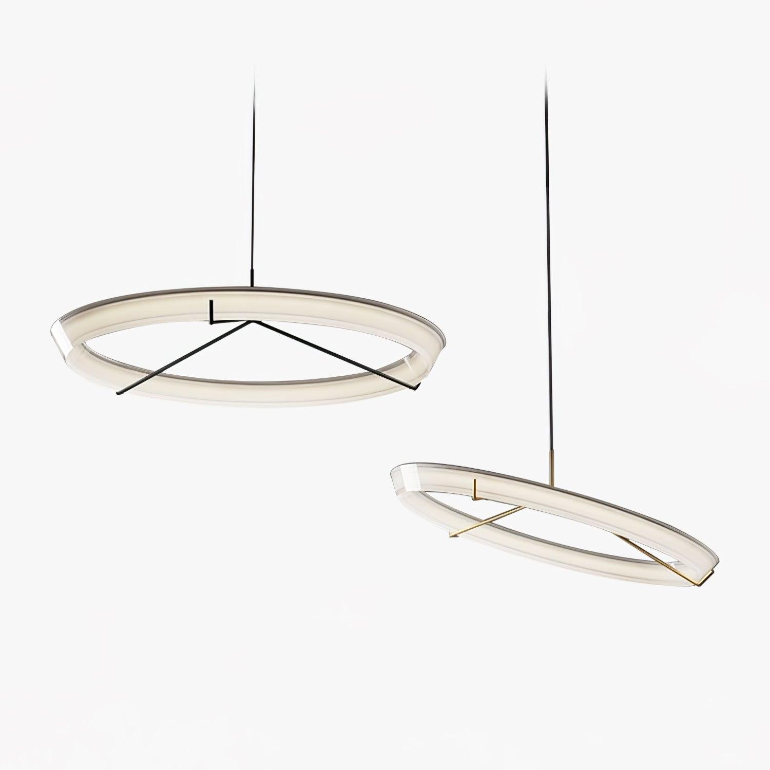 Lustra Chandelier Modern Stainless Steel Ring-Neutral Decor