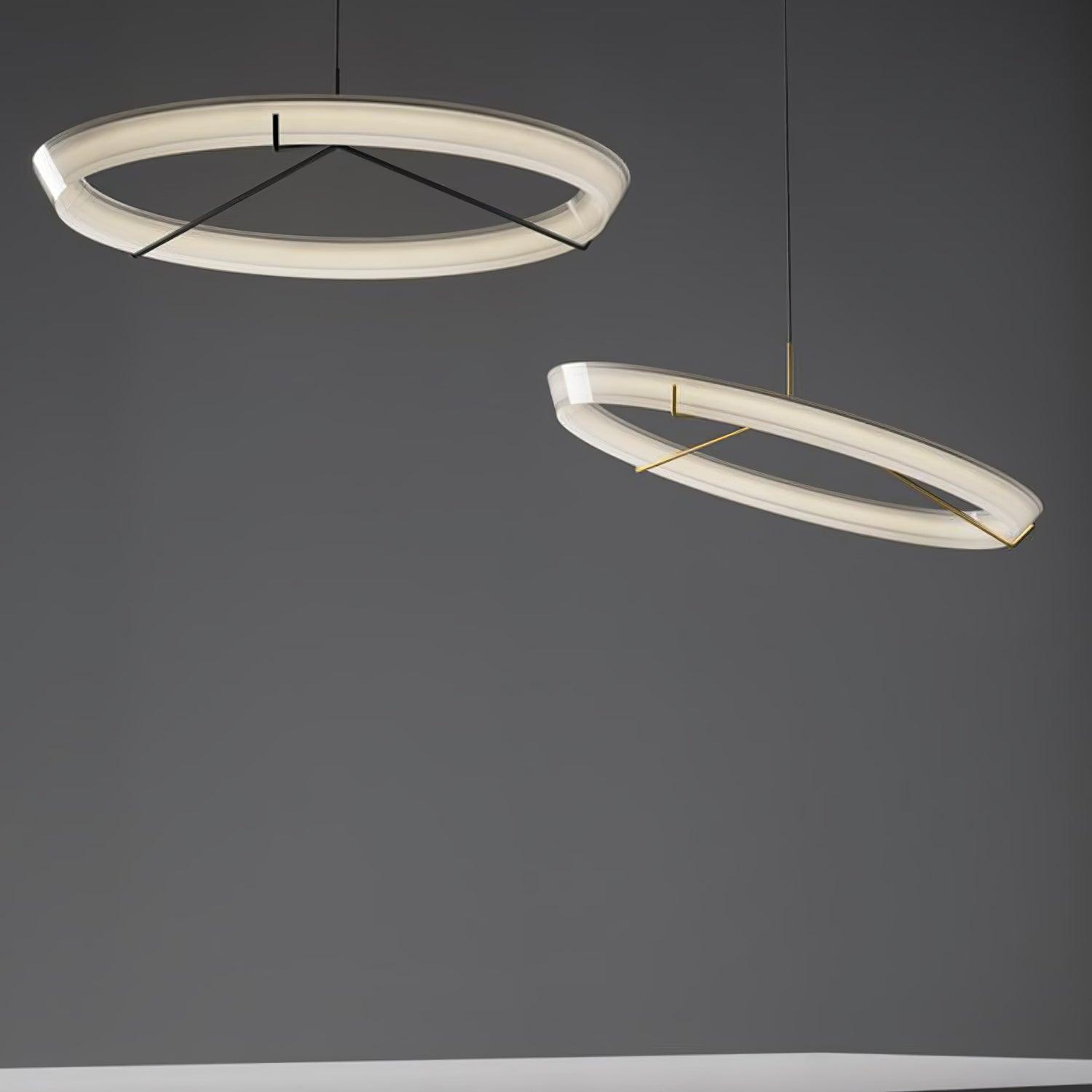 Lustra Chandelier Modern Stainless Steel Ring-Neutral Decor