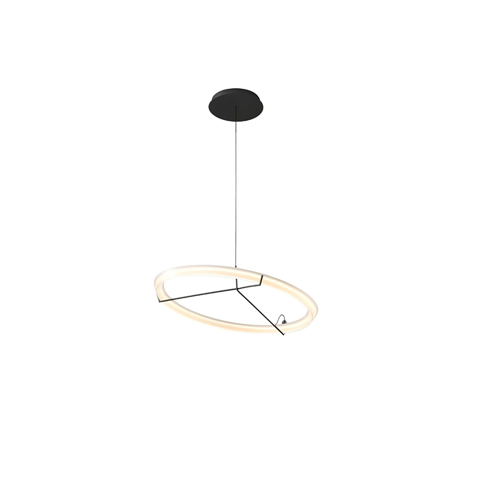 Lustra Chandelier Modern Stainless Steel Ring-Neutral Decor