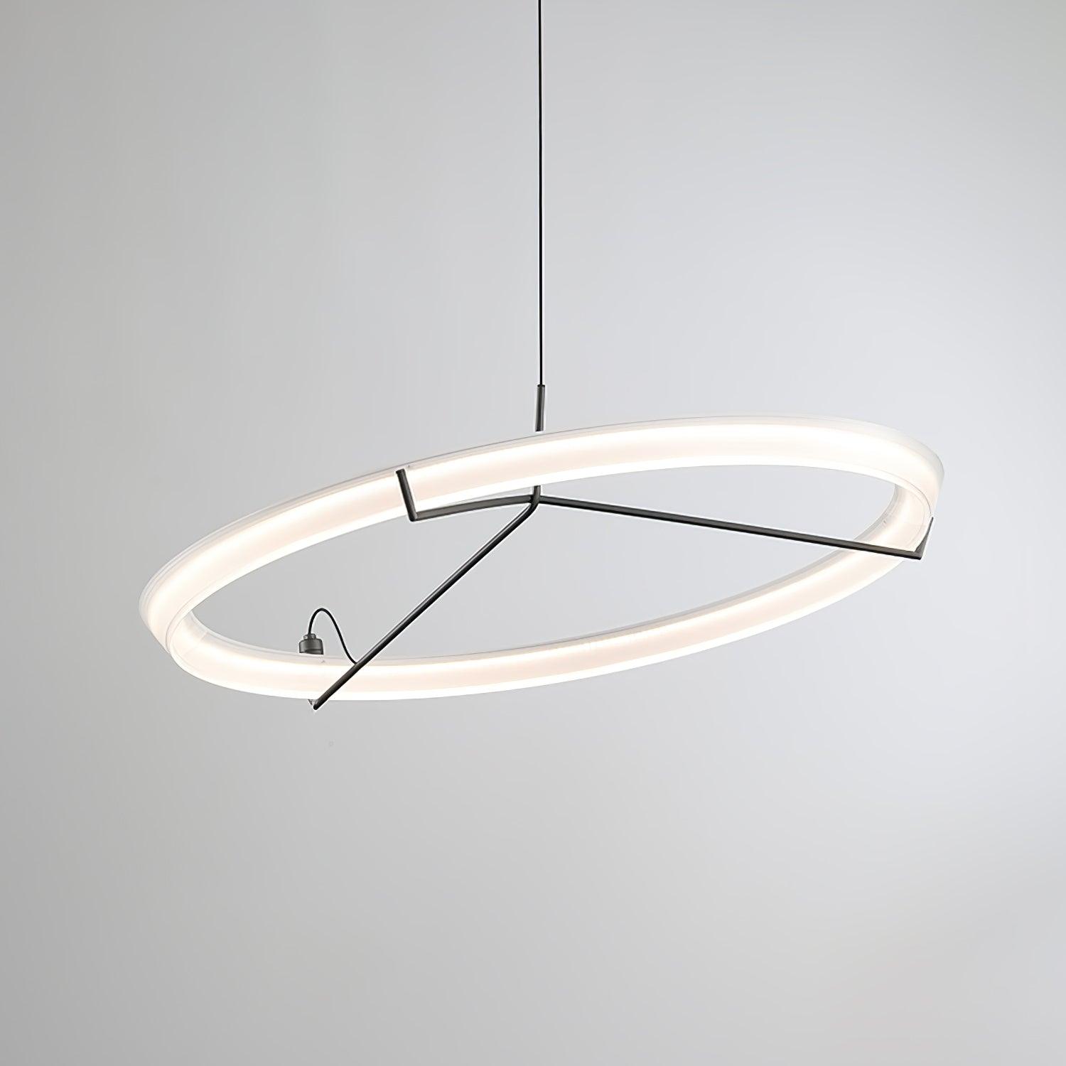 Lustra Chandelier Modern Stainless Steel Ring-Neutral Decor
