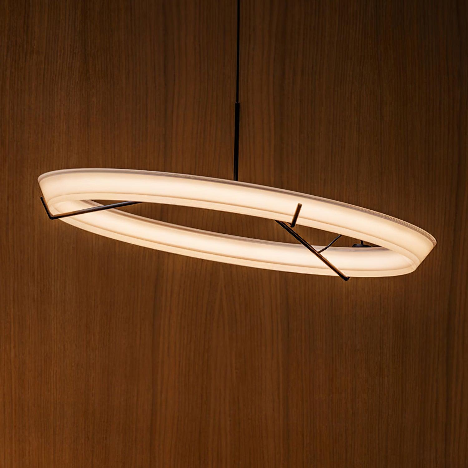 Lustra Chandelier Modern Stainless Steel Ring-Neutral Decor