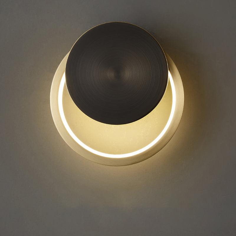Tiroxen Wall Light Modern Minimalist Ring Shaped LED Brass Metal-Neutral Decor