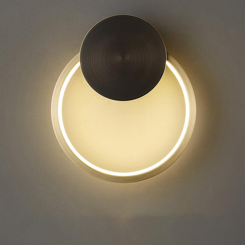 Tiroxen Wall Light Modern Minimalist Ring Shaped LED Brass Metal-Neutral Decor