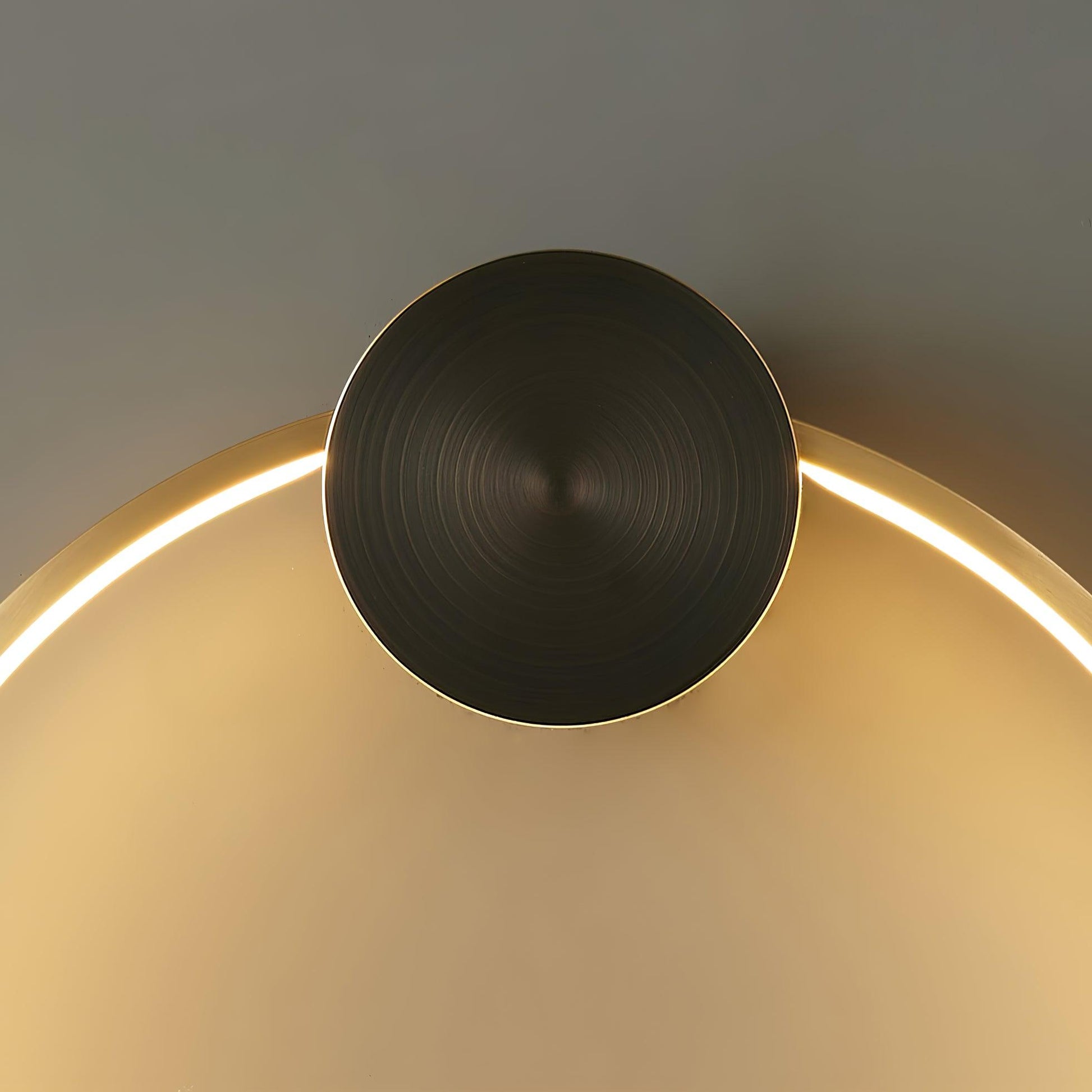 Tiroxen Wall Light Modern Minimalist Ring Shaped LED Brass Metal-Neutral Decor