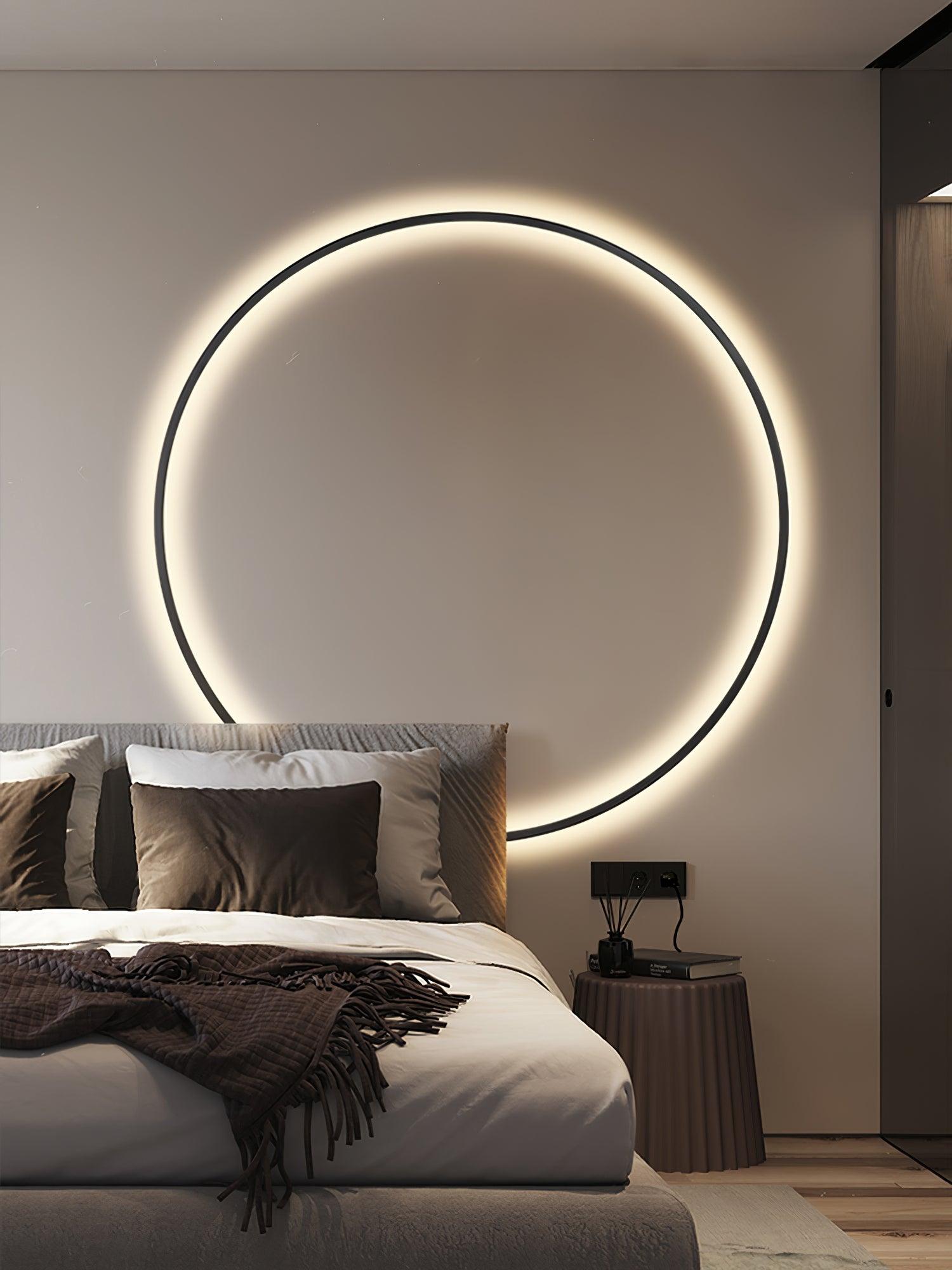 Tiroxen Wall Light Modern Minimalist Ring Shaped LED Brass Metal-Neutral Decor