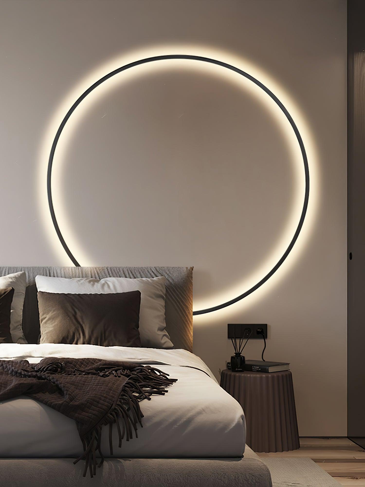Tiroxen Wall Light Modern Minimalist Ring Shaped LED Brass Metal-Neutral Decor