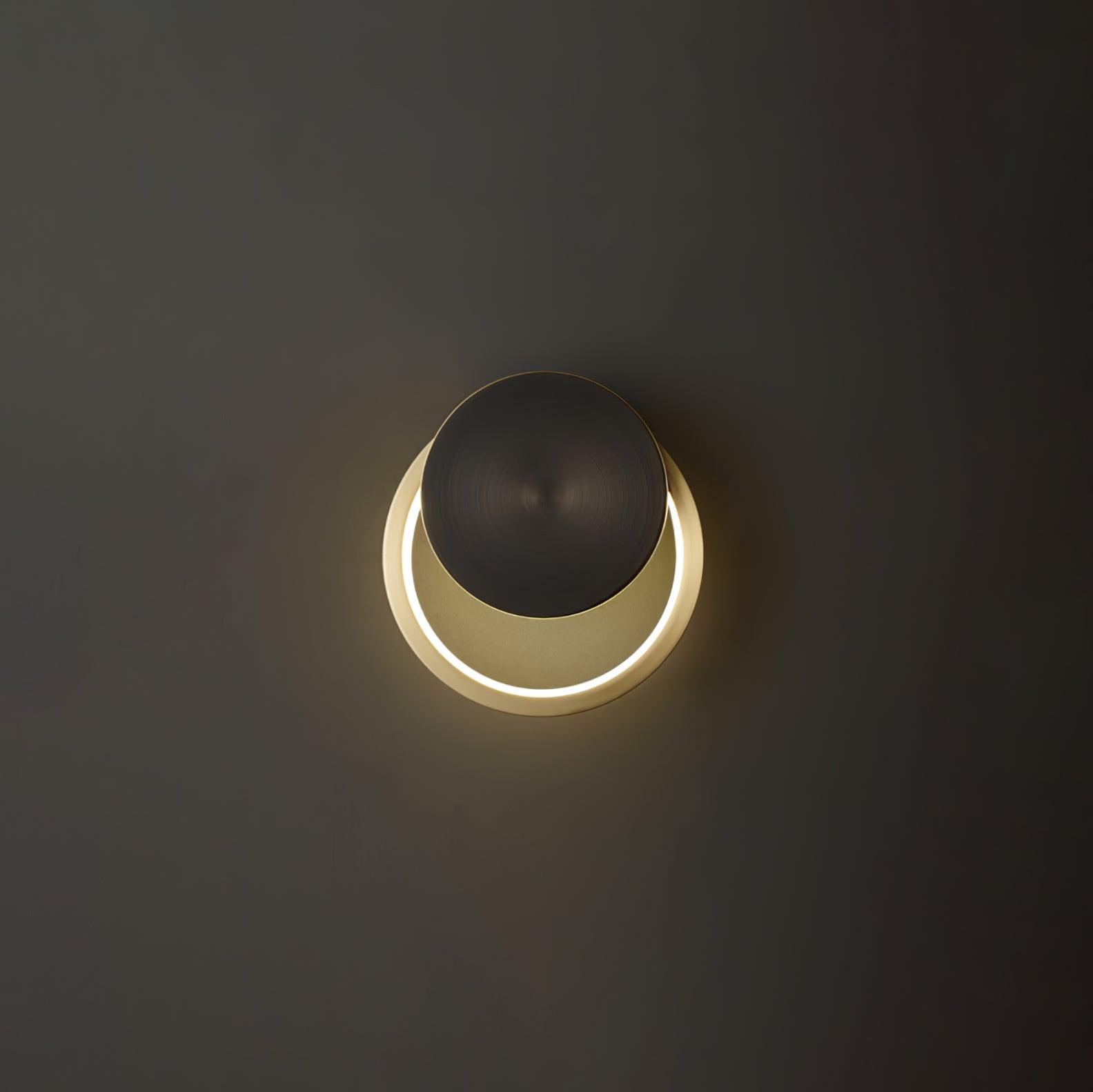 Tiroxen Wall Light Modern Minimalist Ring Shaped LED Brass Metal-Neutral Decor