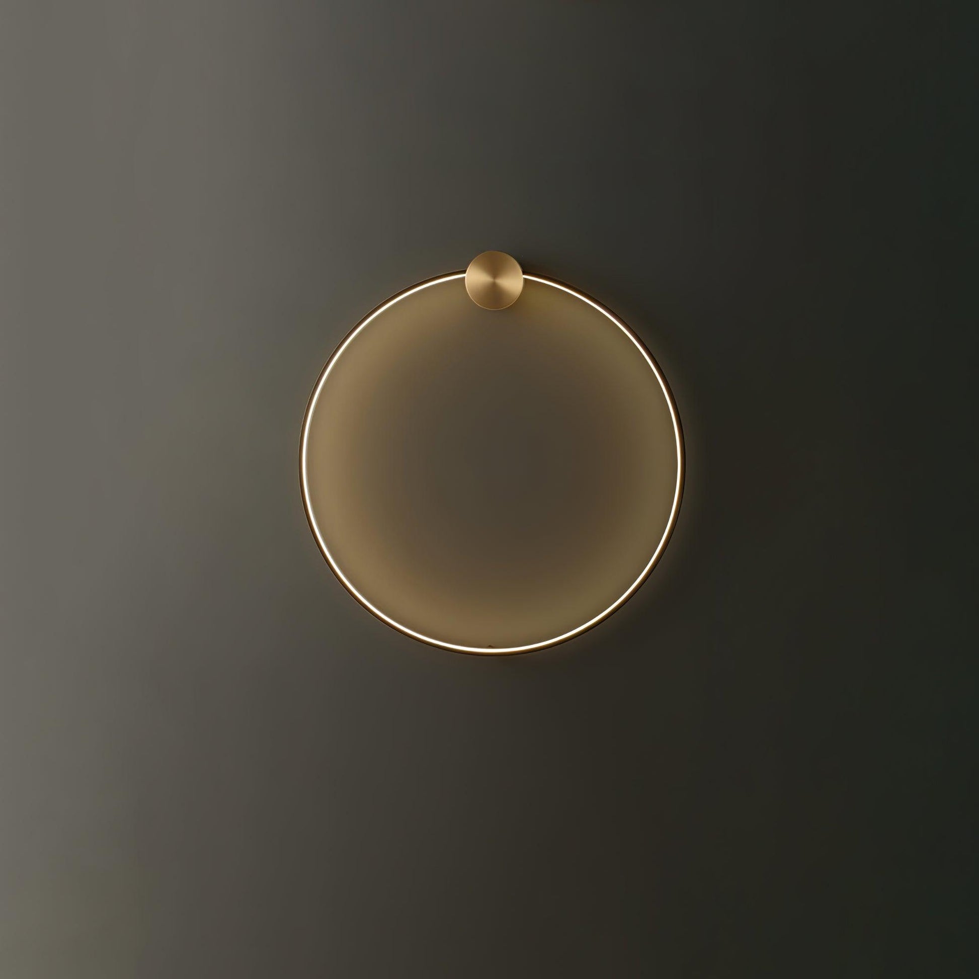 Tiroxen Wall Light Modern Minimalist Ring Shaped LED Brass Metal-Neutral Decor