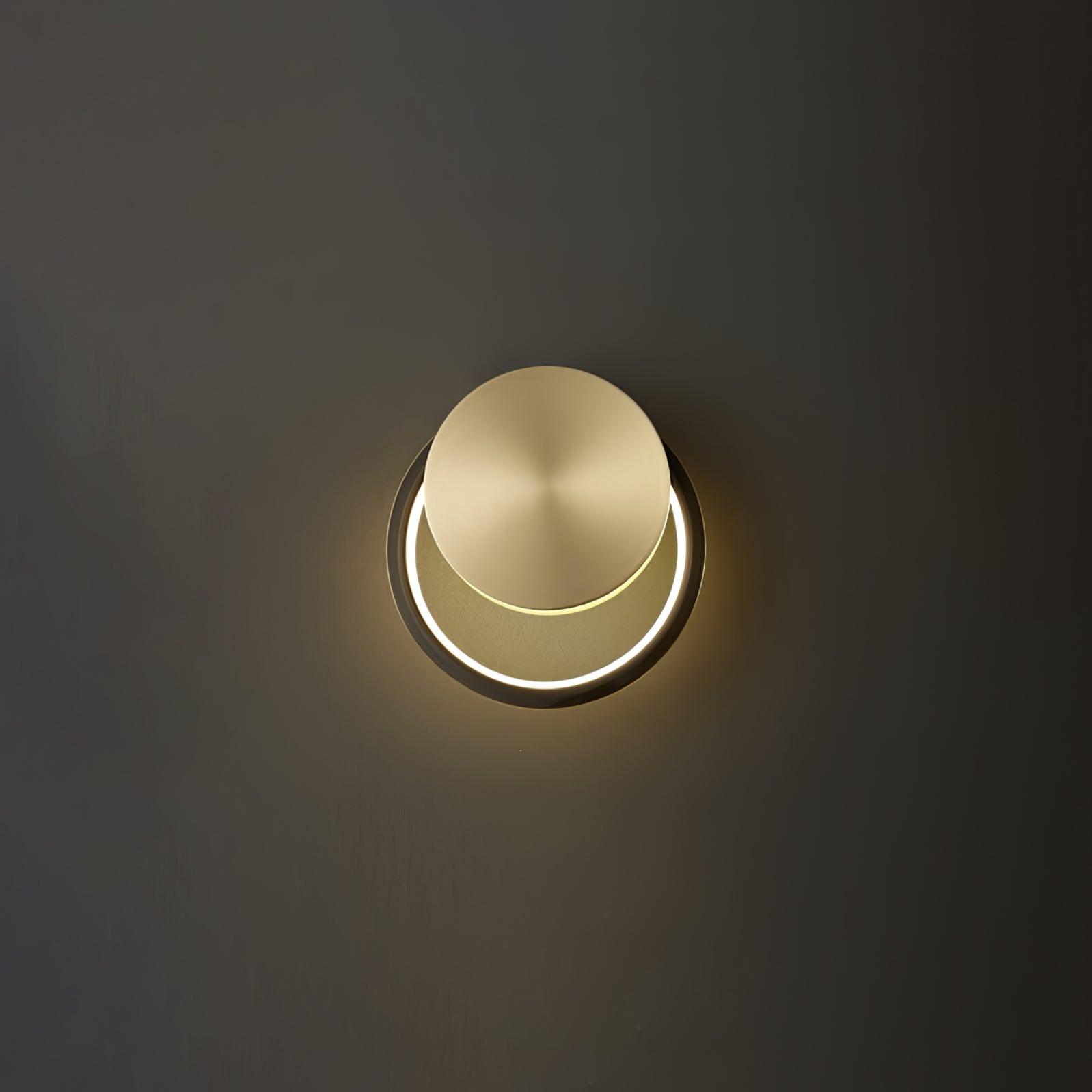 Tiroxen Wall Light Modern Minimalist Ring Shaped LED Brass Metal-Neutral Decor