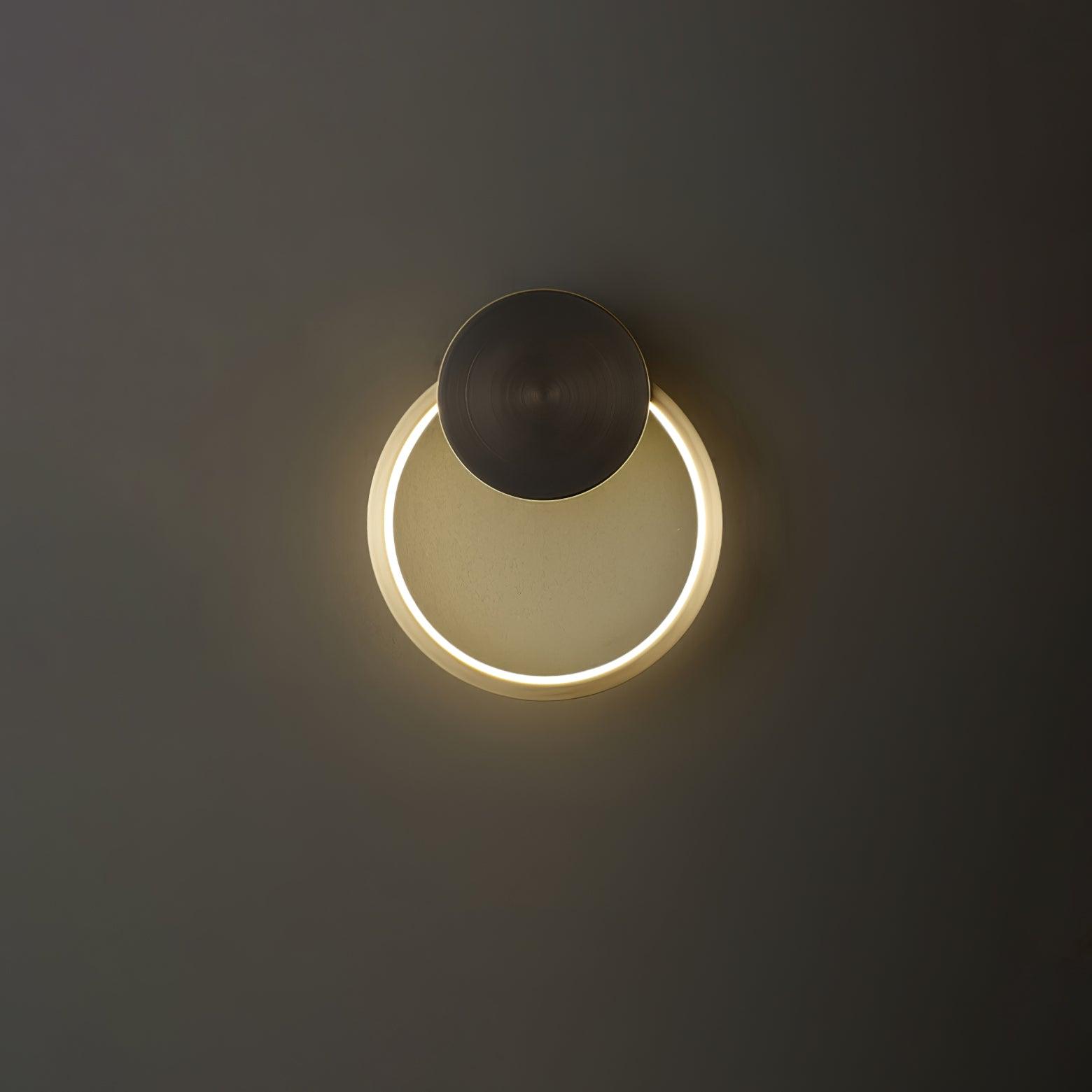 Tiroxen Wall Light Modern Minimalist Ring Shaped LED Brass Metal-Neutral Decor