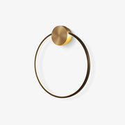Tiroxen Wall Light Modern Minimalist Ring Shaped LED Brass Metal-Neutral Decor