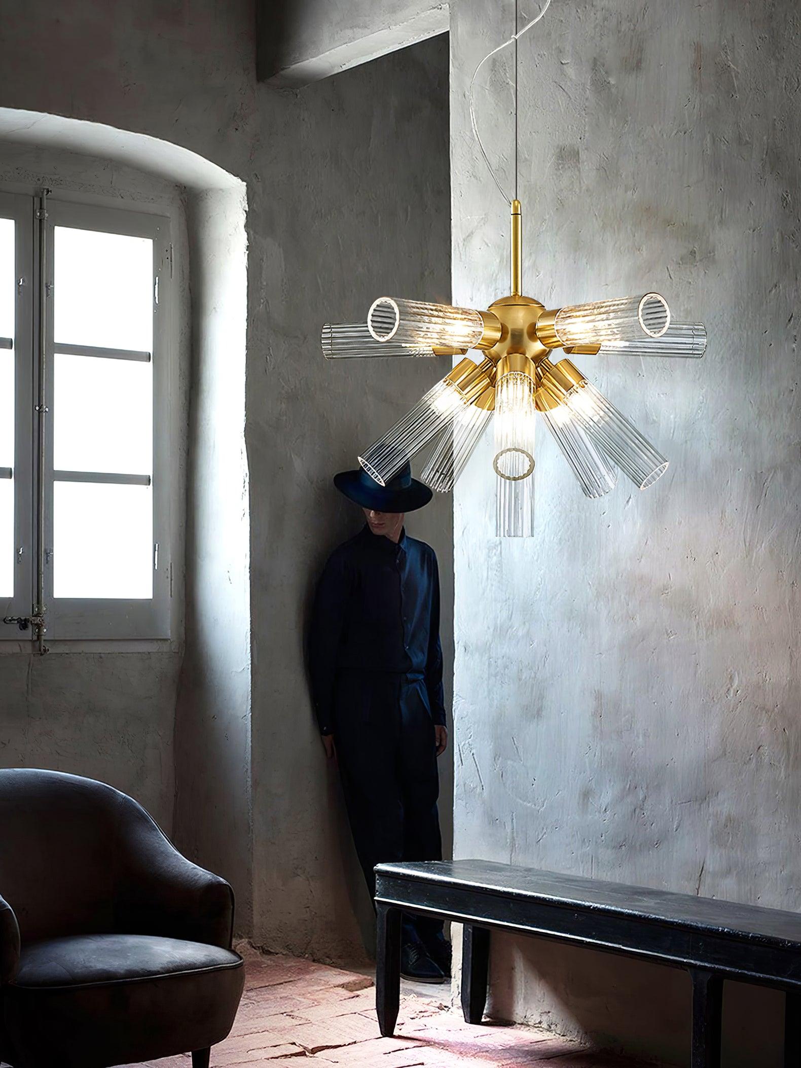 Ringold Postmodern Luxury Sputnik Chandelier-Neutral Decor