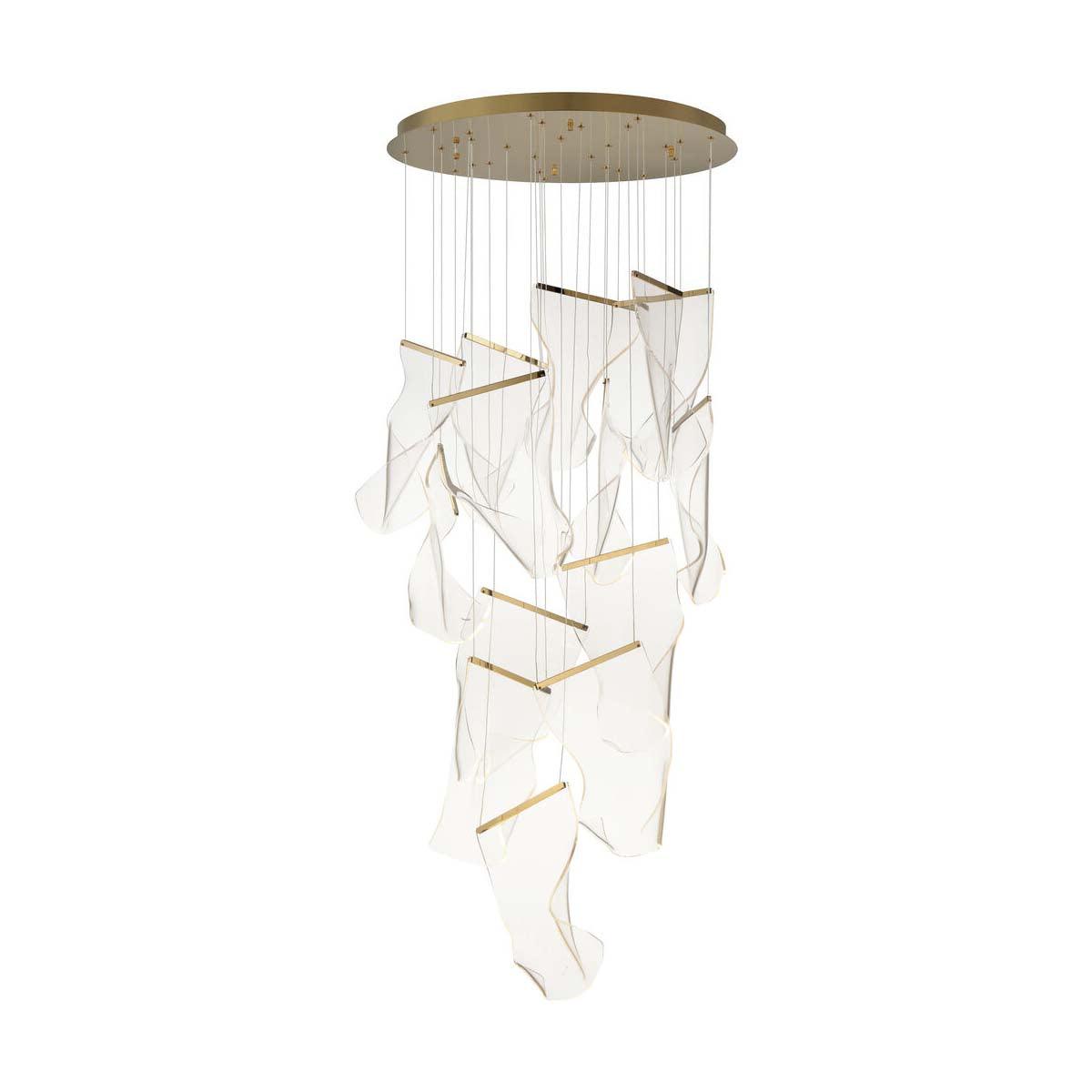 Lustra Chandelier Acrylic LED Abstract Floating-Neutral Decor