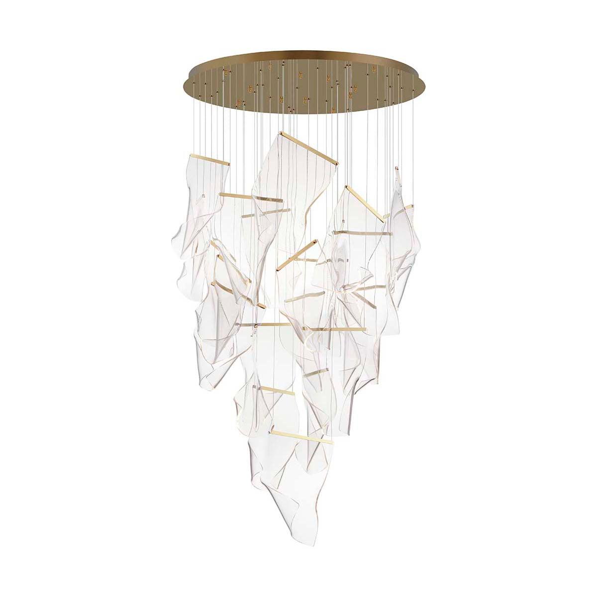 Lustra Chandelier Acrylic LED Abstract Floating-Neutral Decor