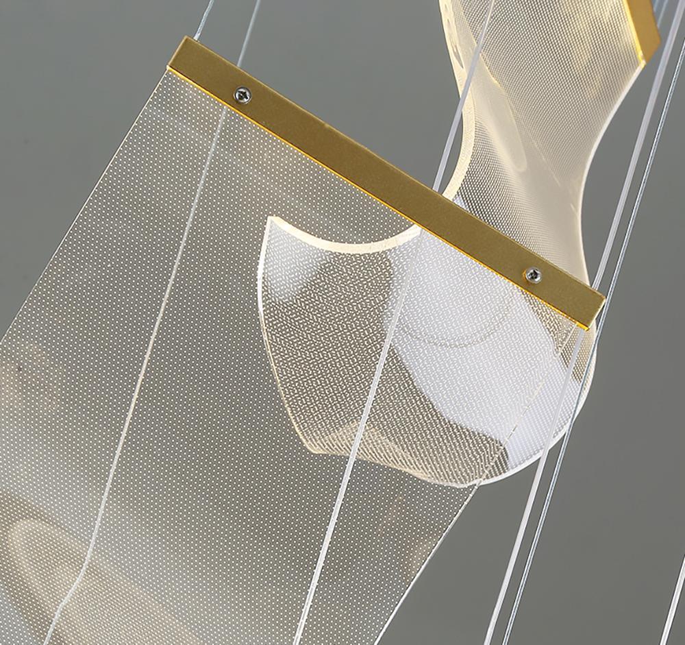 Lustra Chandelier Acrylic LED Abstract Floating-Neutral Decor