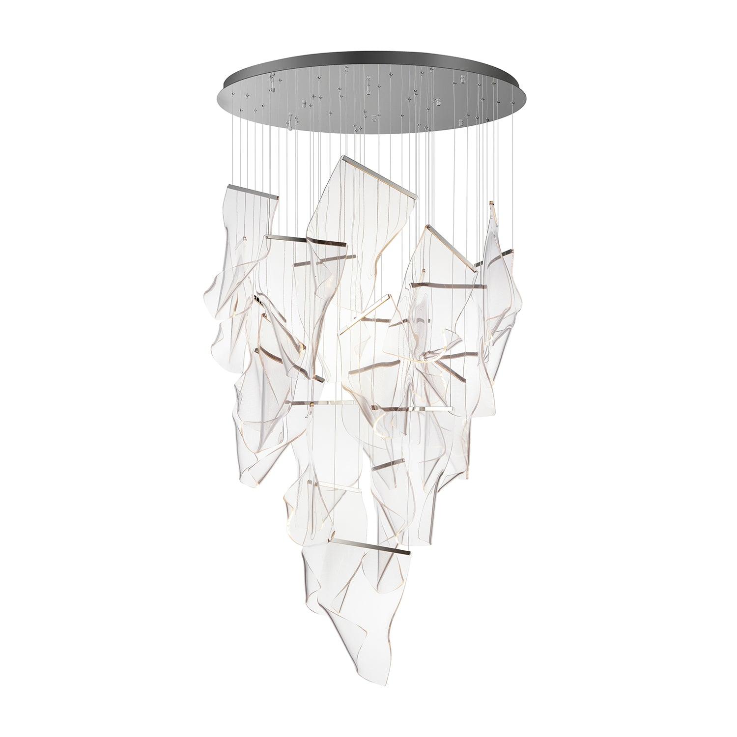 Lustra Chandelier Acrylic LED Abstract Floating-Neutral Decor