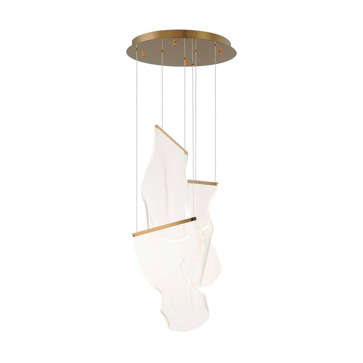 Lustra Chandelier Acrylic LED Abstract Floating-Neutral Decor