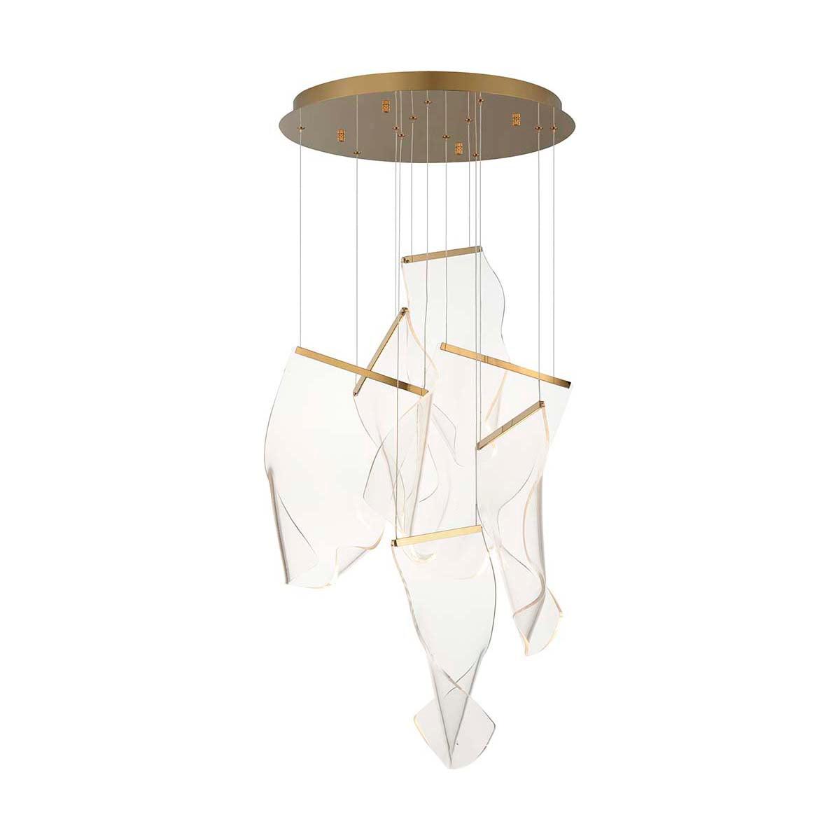 Lustra Chandelier Acrylic LED Abstract Floating-Neutral Decor