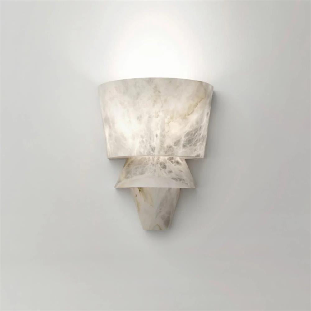 Elyon Elegant White Alabaster Wall Lamp