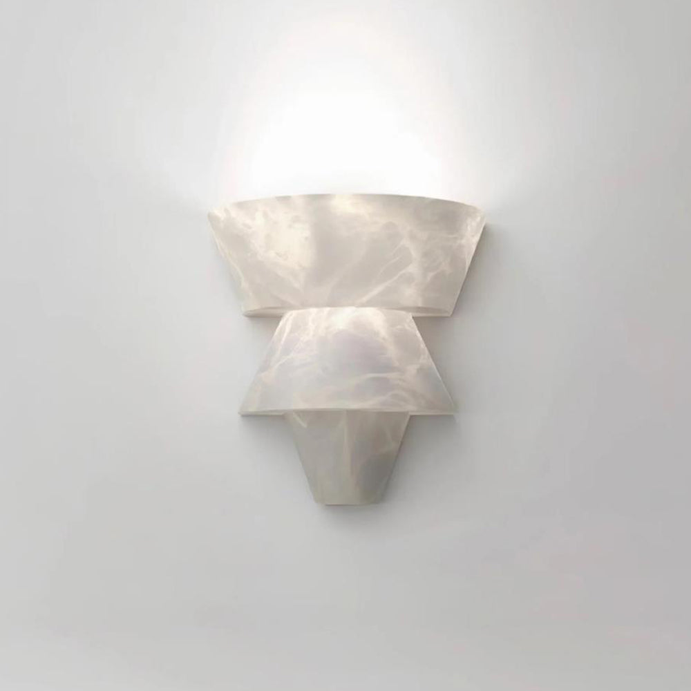 Elyon Elegant White Alabaster Wall Lamp