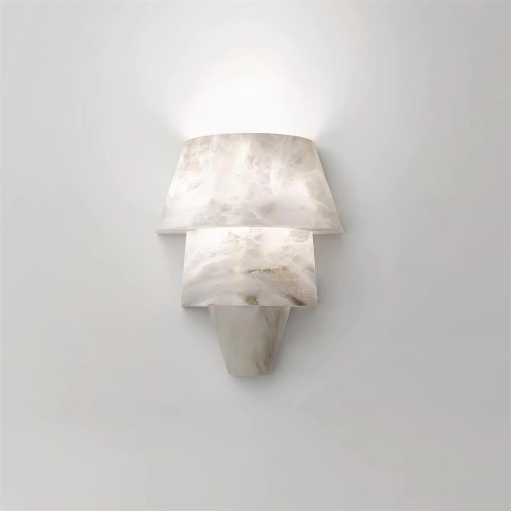 Elyon Elegant White Alabaster Wall Lamp
