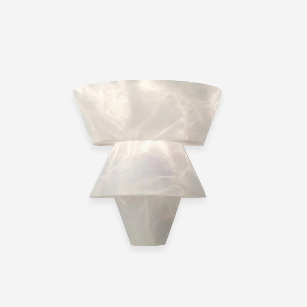 Elyon Elegant White Alabaster Wall Lamp