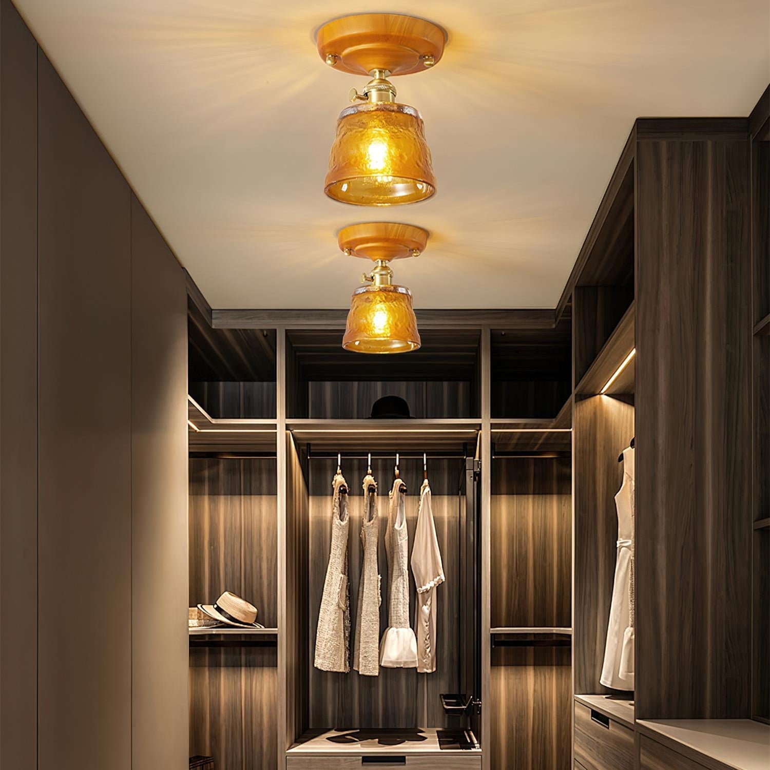 Elano Glass Ceiling Light