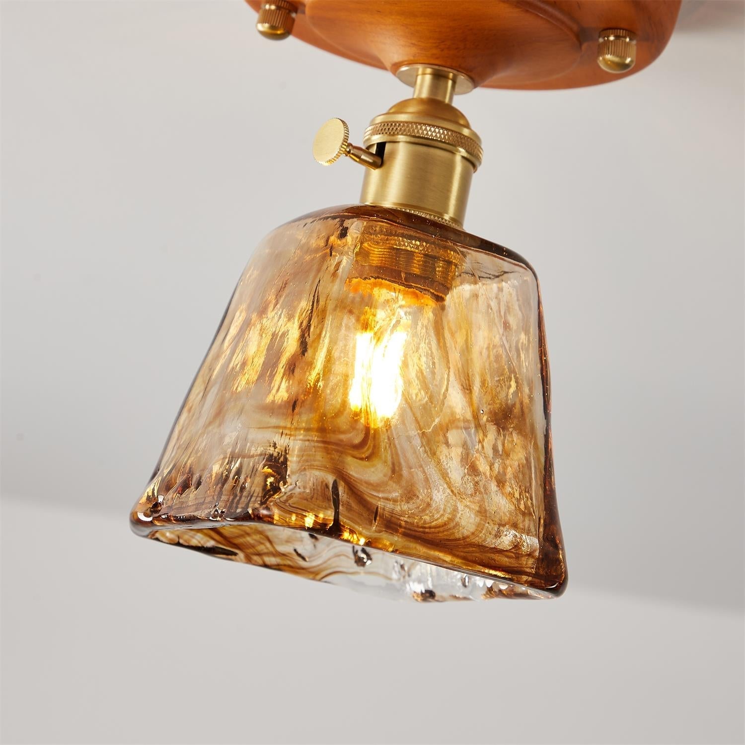 Elano Glass Ceiling Light