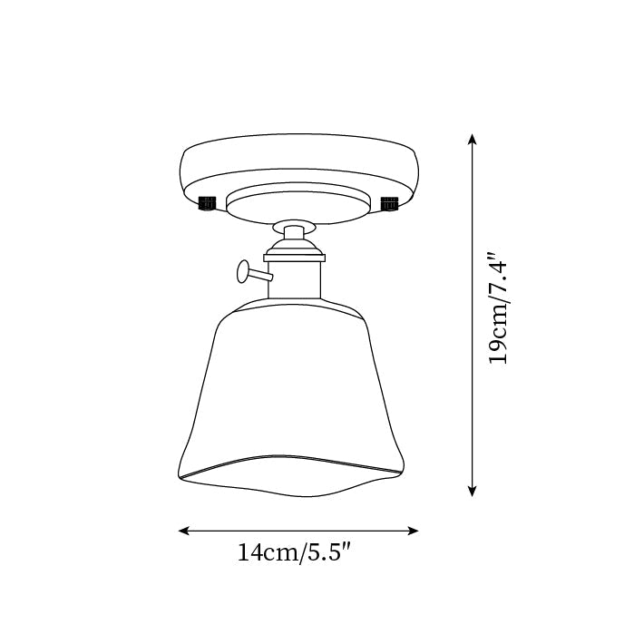 Elano Glass Ceiling Light