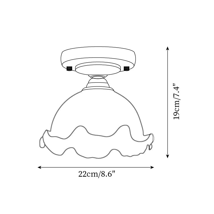 Elano Glass Ceiling Light