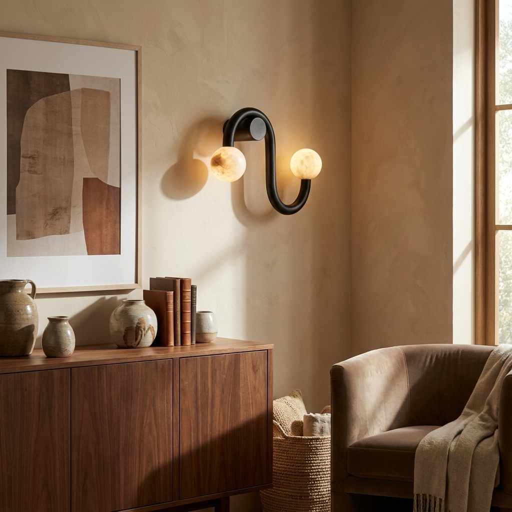 Wexleigh Alabaster Wall Sconce