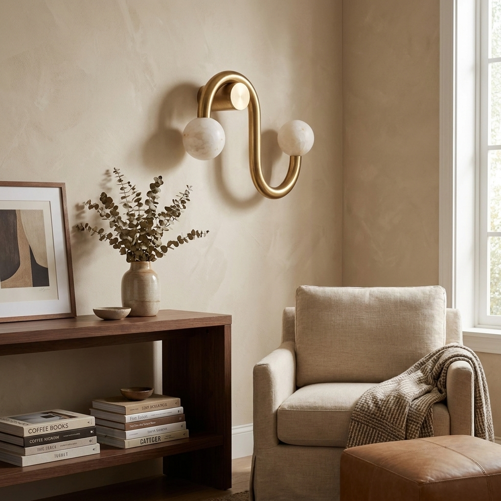 Wexleigh Alabaster Wall Sconce